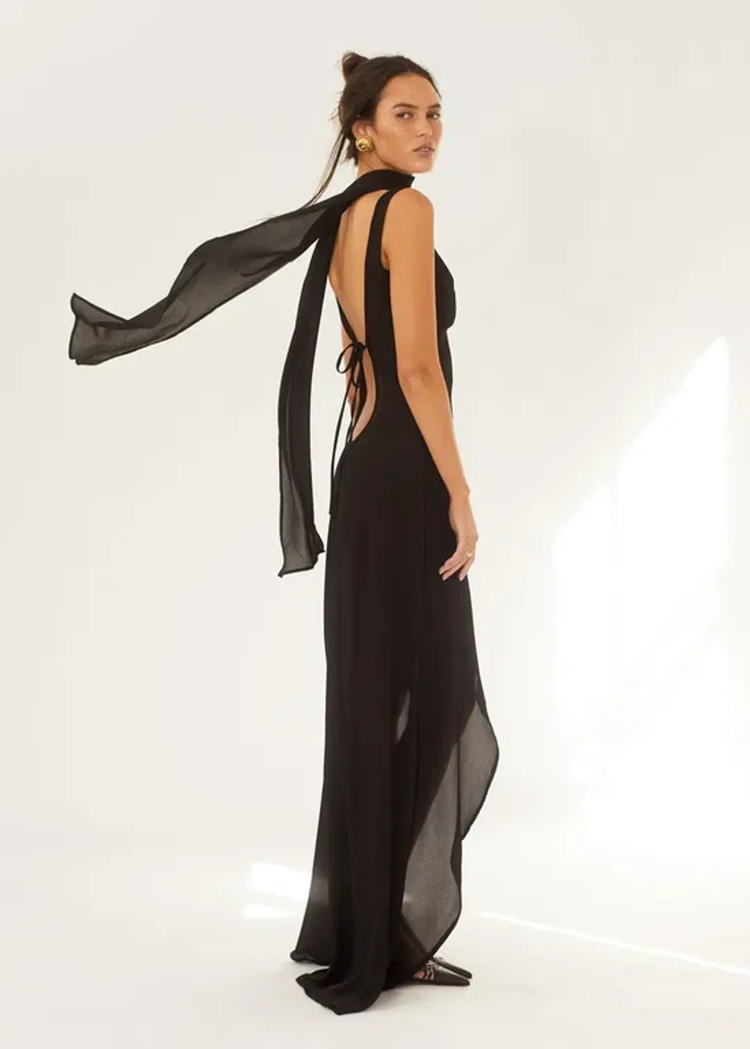 Arcina Ori Amelie Maxi Dress Black Size L /Au 12 for rent on The Volte - main image