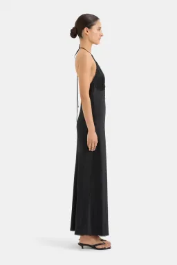 Sir the Label Aries Halter Gown Black Size 1 / AU 8 for rent on The Volte - image 2