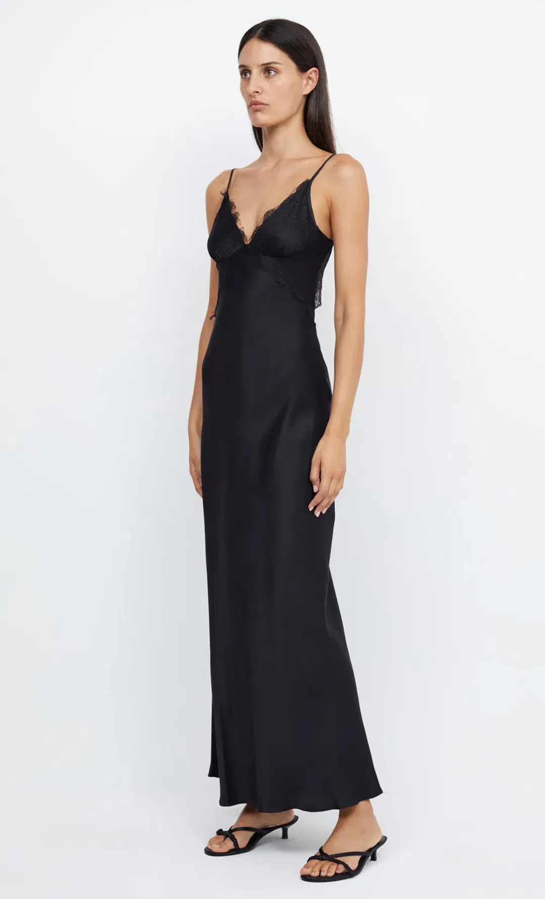 Bec & Bridge Emery Lace Maxi Dress Black/Black Size 8 for rent on The Volte - main image
