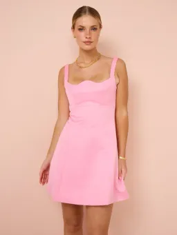 Leo Lin Jacinta Mini Dress Bubblegum Size 10 for rent on The Volte - image 1