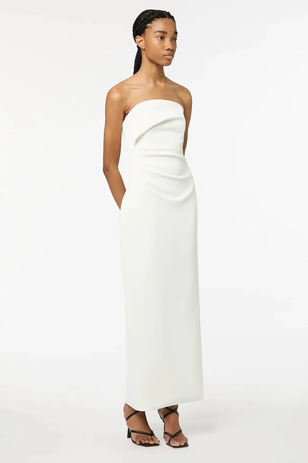 Manning Cartell Fast Forward Strapless Maxi Dress White Size 8 for rent on The Volte - main image