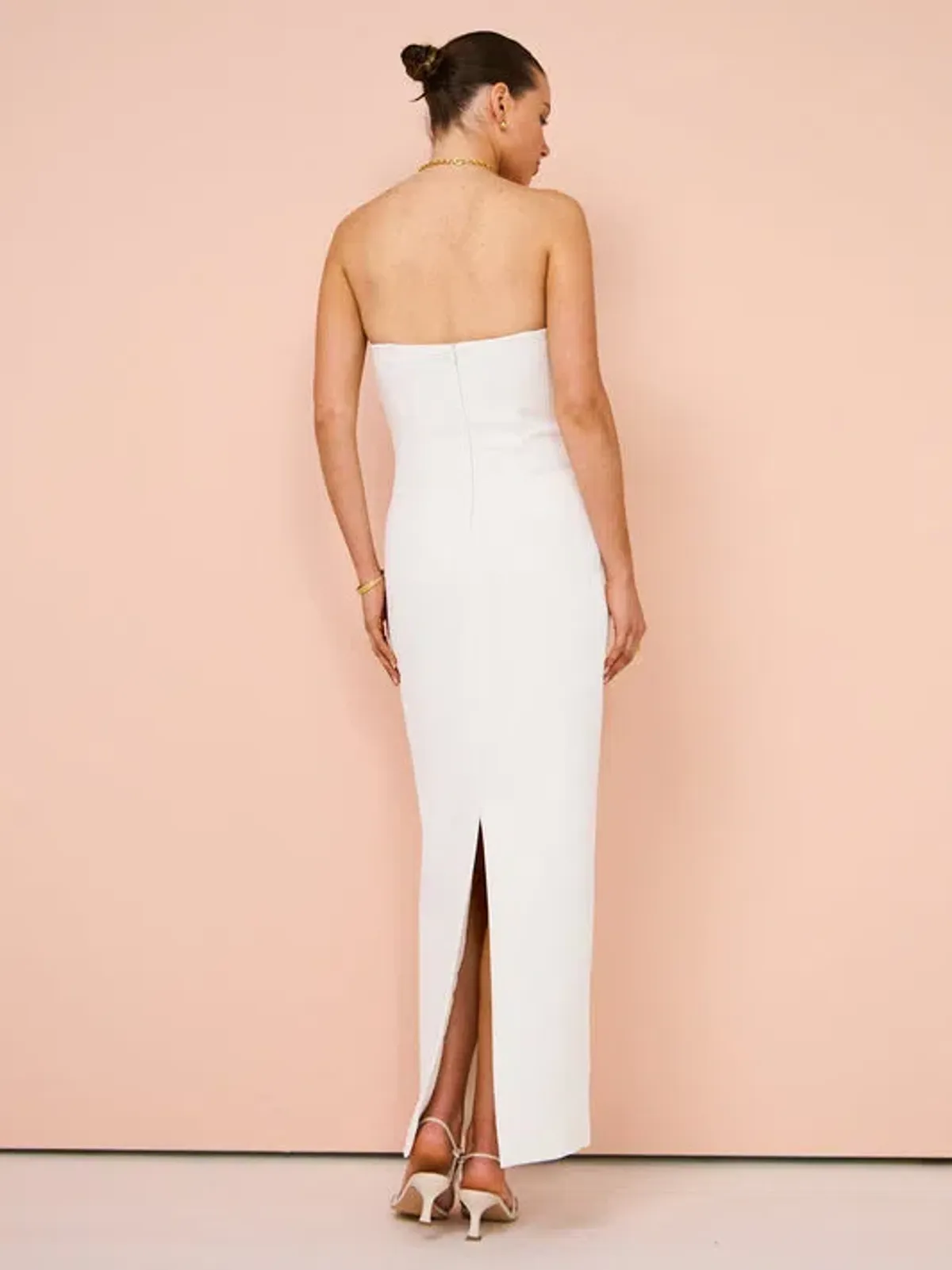 Manning Cartell Fast Forward Strapless Maxi Dress White Size 8 - Image 4