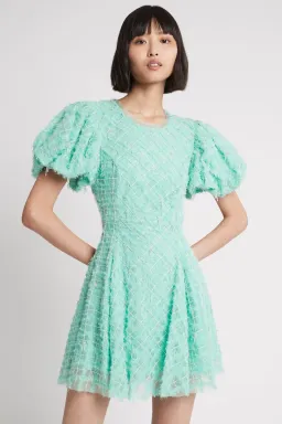 Aje Context Embellished Mini Dress Green Size 8 for rent on The Volte - image 4