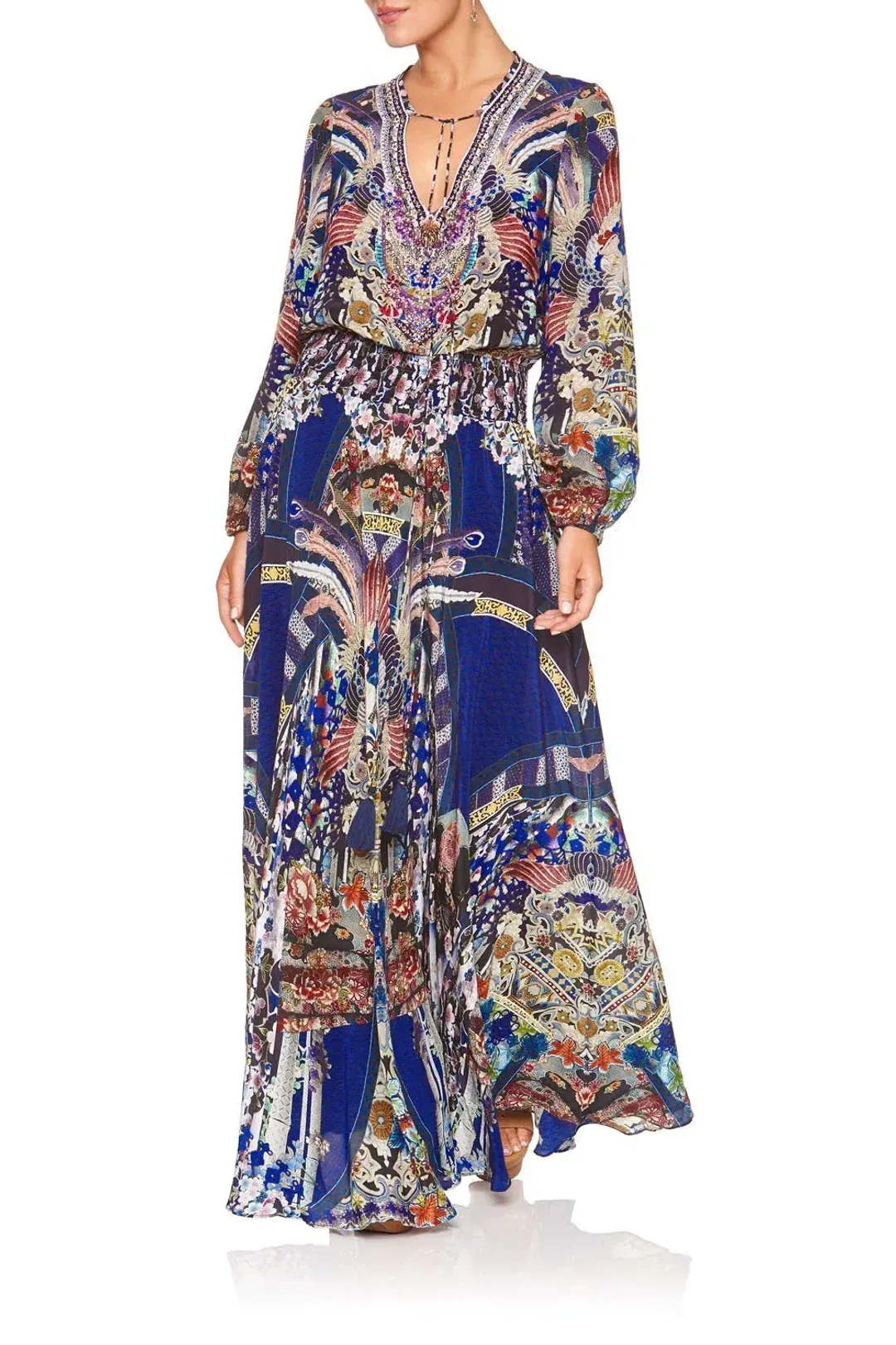 Camilla Darling's Destiny Shirred Relaxed Fit Dress Multi Size M/ AU 12 for rent on The Volte - main image