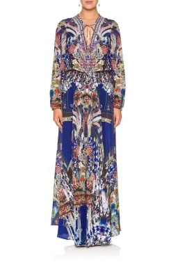 Camilla Darling's Destiny Shirred Relaxed Fit Dress Multi Size M/ AU 12 for rent on The Volte - image 1