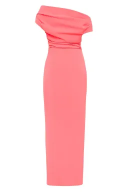 Sofia the Label Alexis Off Shoulder Gown Watermelon Size 8 for rent on The Volte - image 3