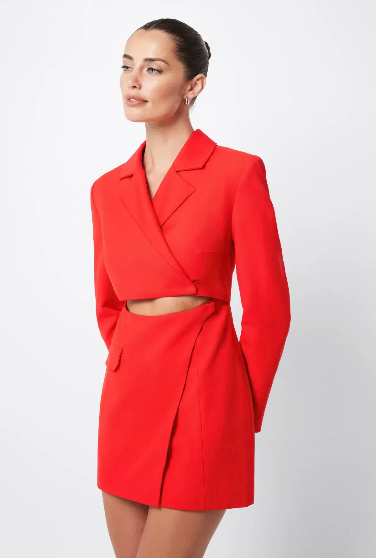 Mossman Bare Minimum Blazer Dress Red Size 10 - Image 2