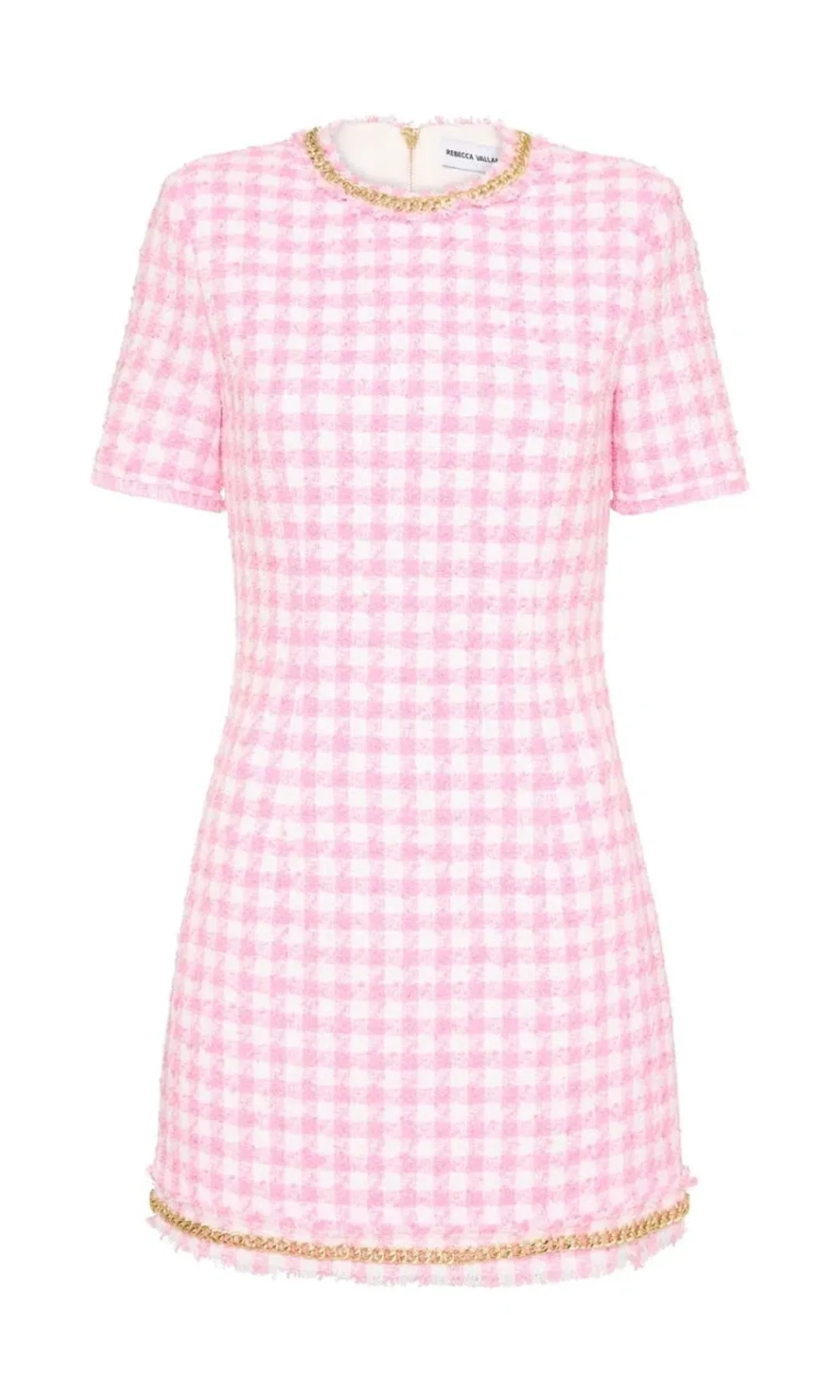 Rebecca Vallance Gabrielle Short Sleeve Mini Dress Pink Size 8 for rent on The Volte - main image