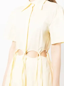Anna Quan Ondine Cut Out Maxi Dress Sorbet Lemon Yellow Size 8 for rent on The Volte - image 9