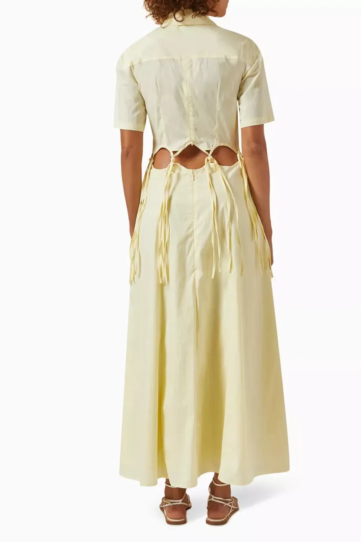 Anna Quan Ondine Cut Out Maxi Dress Sorbet Lemon Yellow Size 8 - Image 7