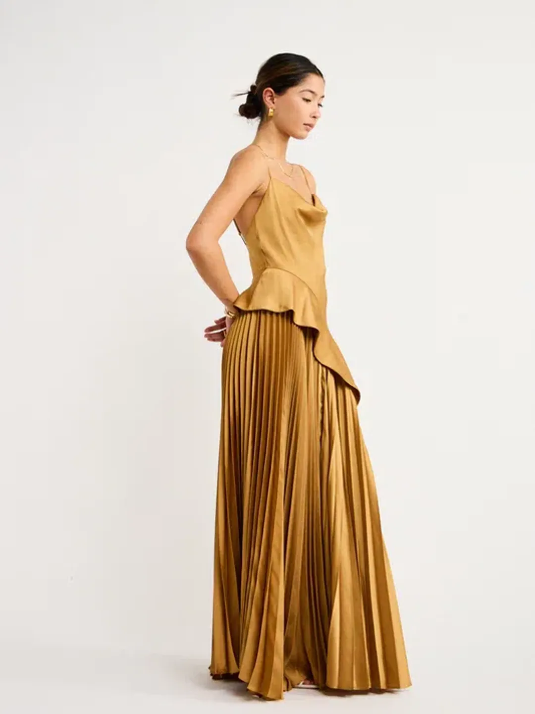 Acler Osullivan Dress Caramel Size 6 for rent on The Volte - main image