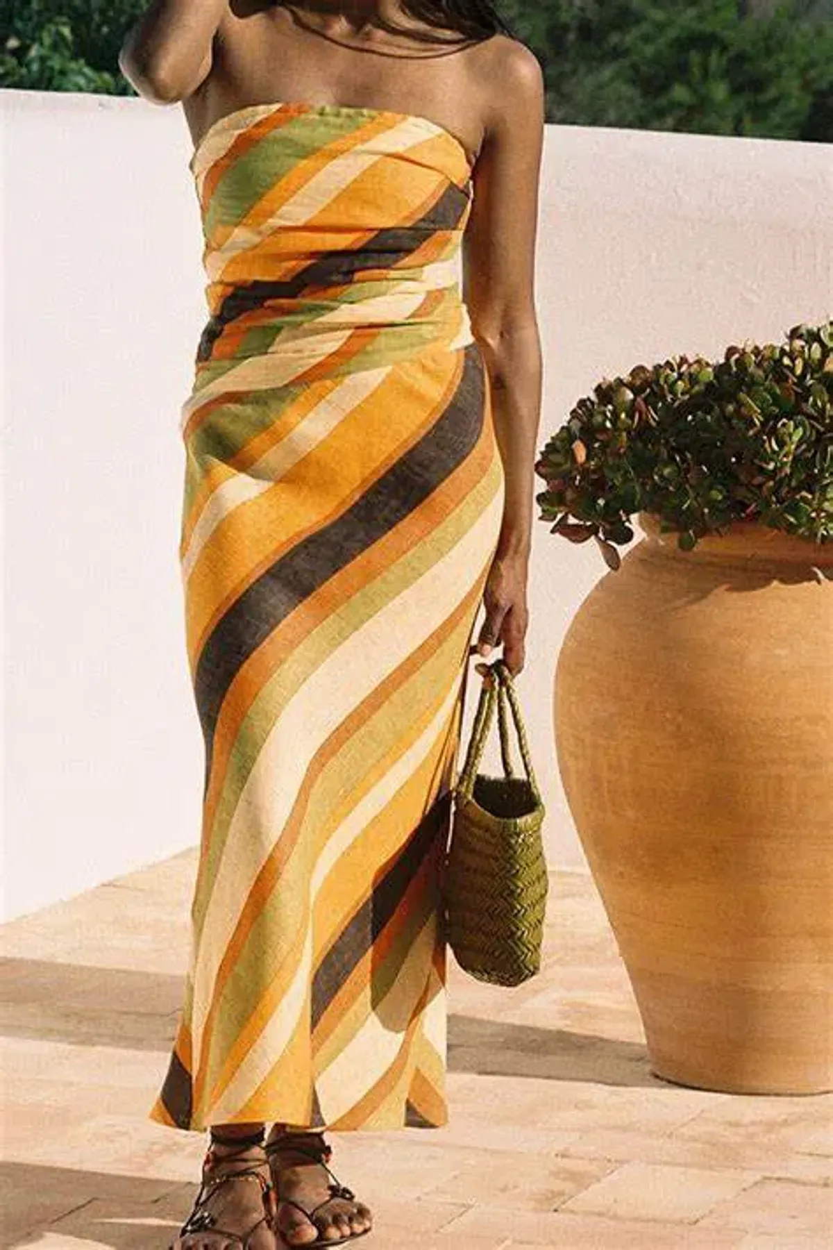 Faithfull The Brand Setúbal Top & Skirt Set Cisco Stripe Sun Size 8 - Image 3