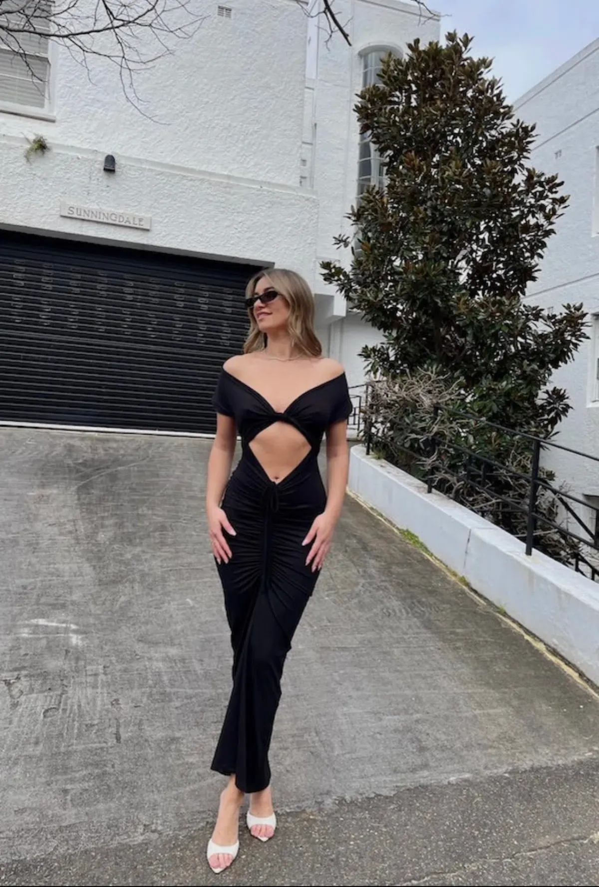 Pfeiffer Ramos Midi Dress Black Size 12 - Image 4