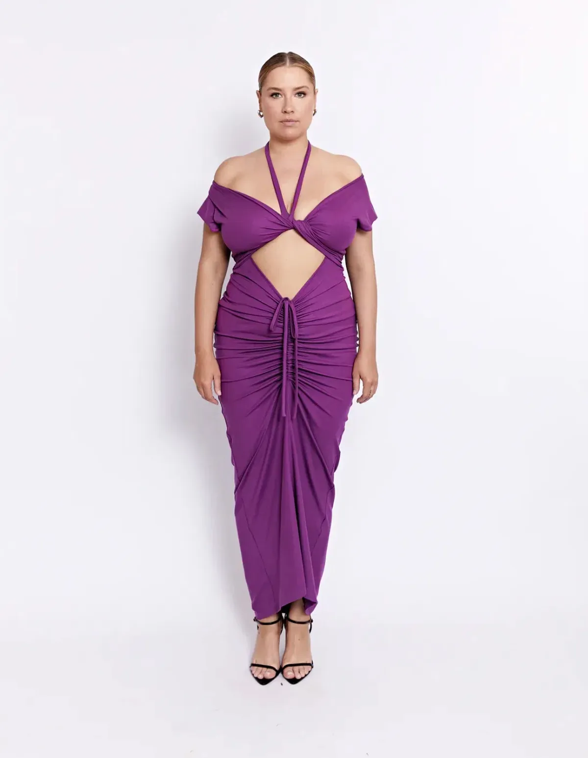 Pfieffer Ramos Dress Eggplant Size 12 - Image 1