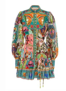 Alemais Evergreen Mini Dress Multi Size 14 for rent on The Volte - image 3