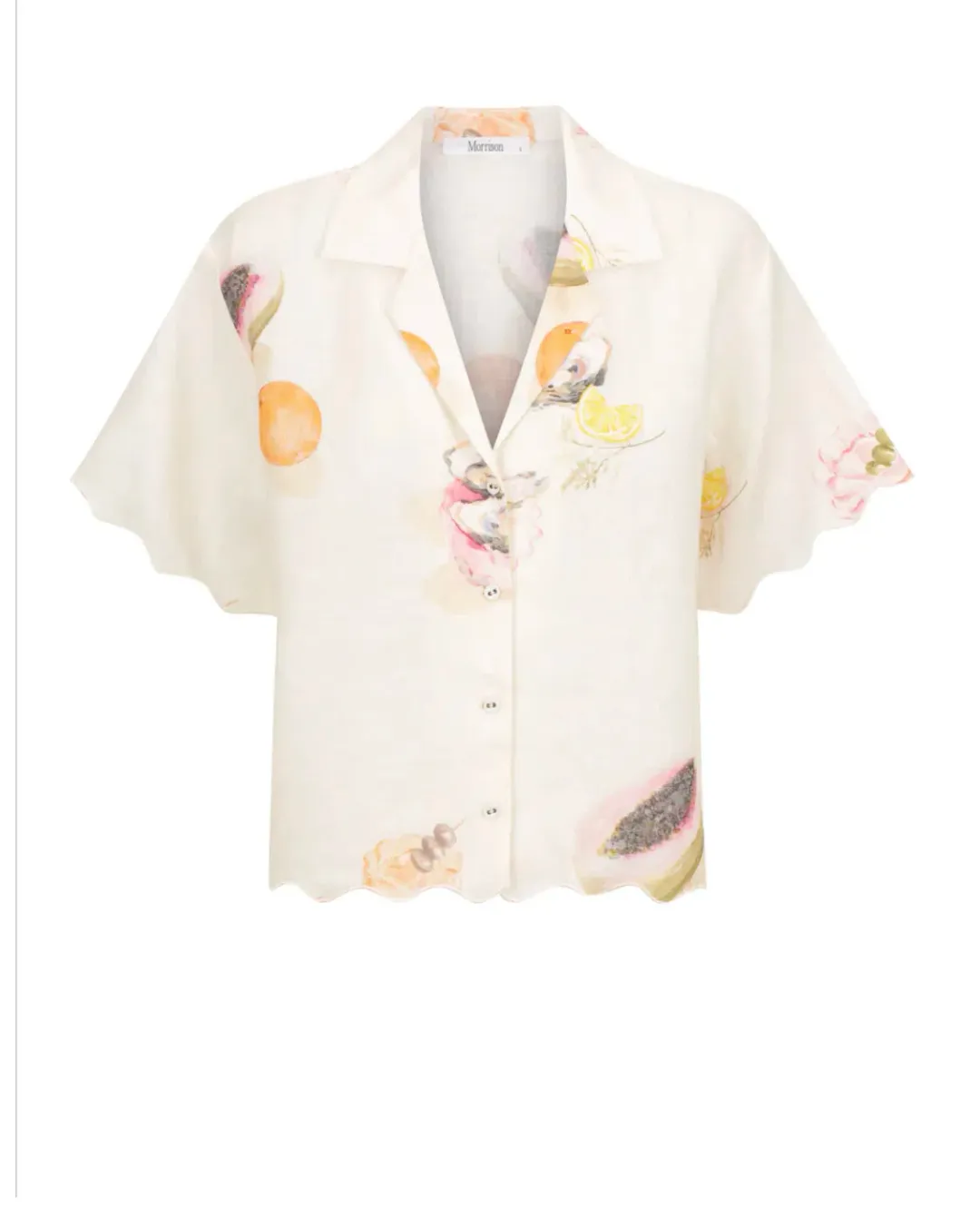 Morrison Aperitivo Linen Short Size 2/Au 10 and Shirt Size 1/Au 8 Set Print for rent on The Volte - main image